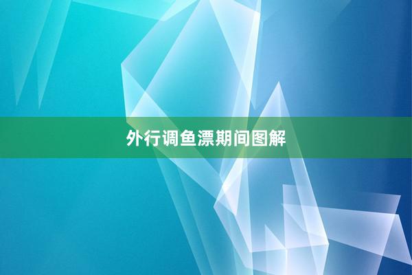 外行调鱼漂期间图解